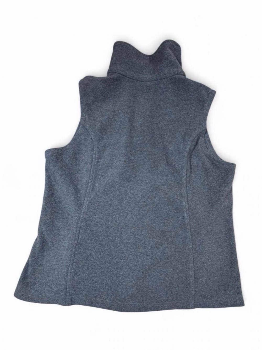 Columbia Charcoal Gray Fleece Zip Vest Women's Large Outdoor Hiking - Picture 6 of 6